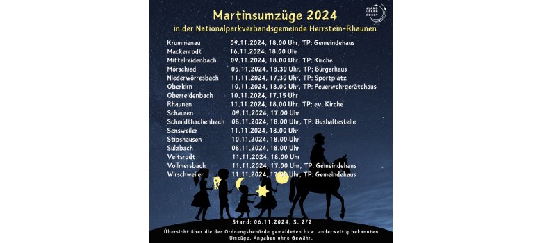 Martinsumzüge 2024 - 2